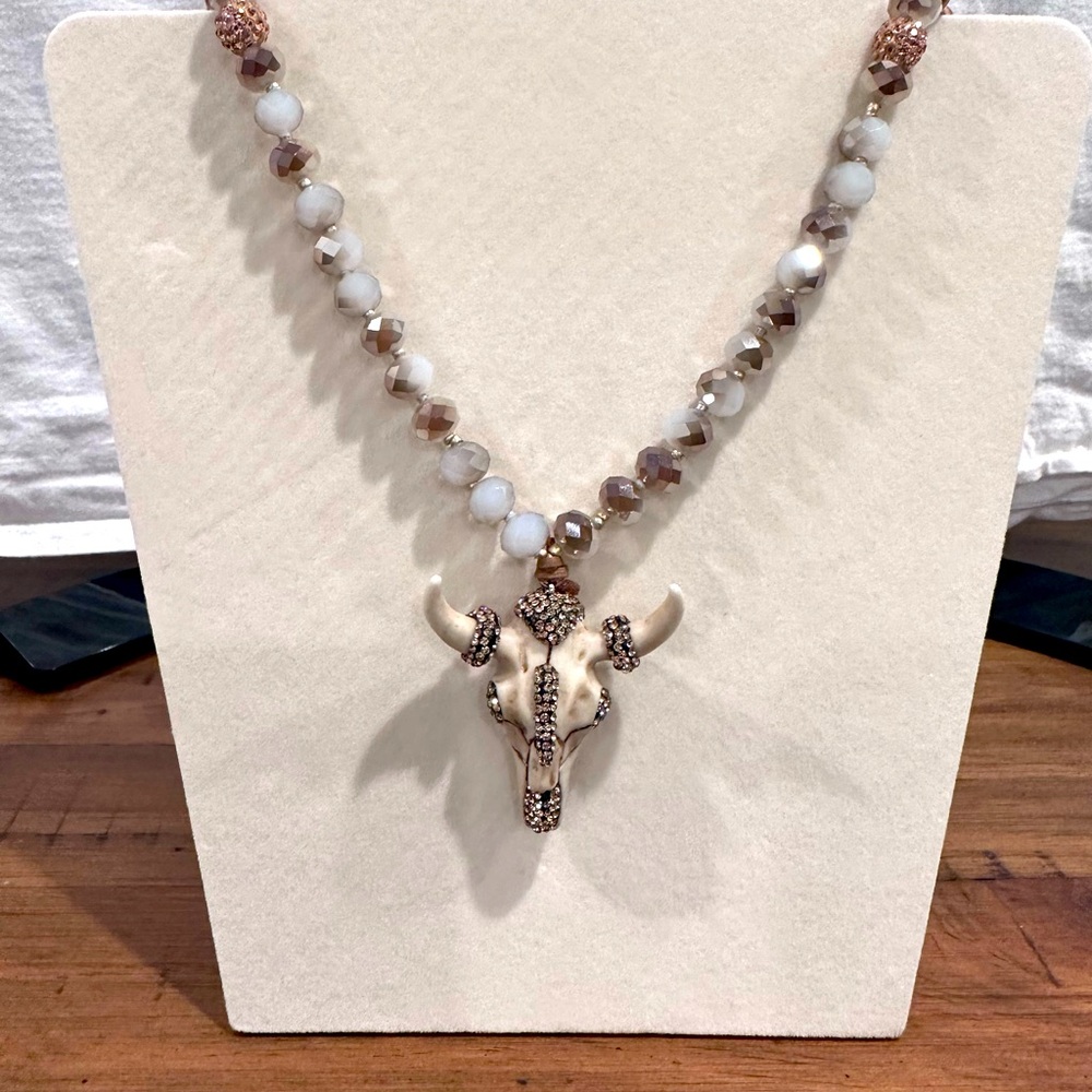 Southwestern beaded statement necklace